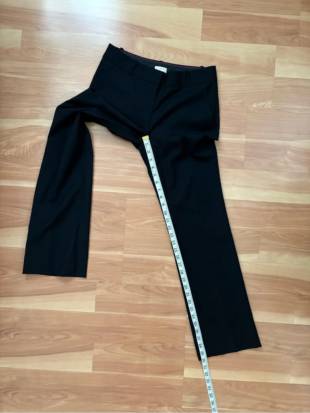 J. Crew NEW Black 100% Wool Hutton Trouser Pants Size 2P Business Casual Career
